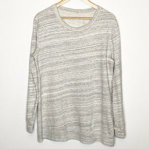 J. Crew Womens Size L Heathered Gray Sweatshirt